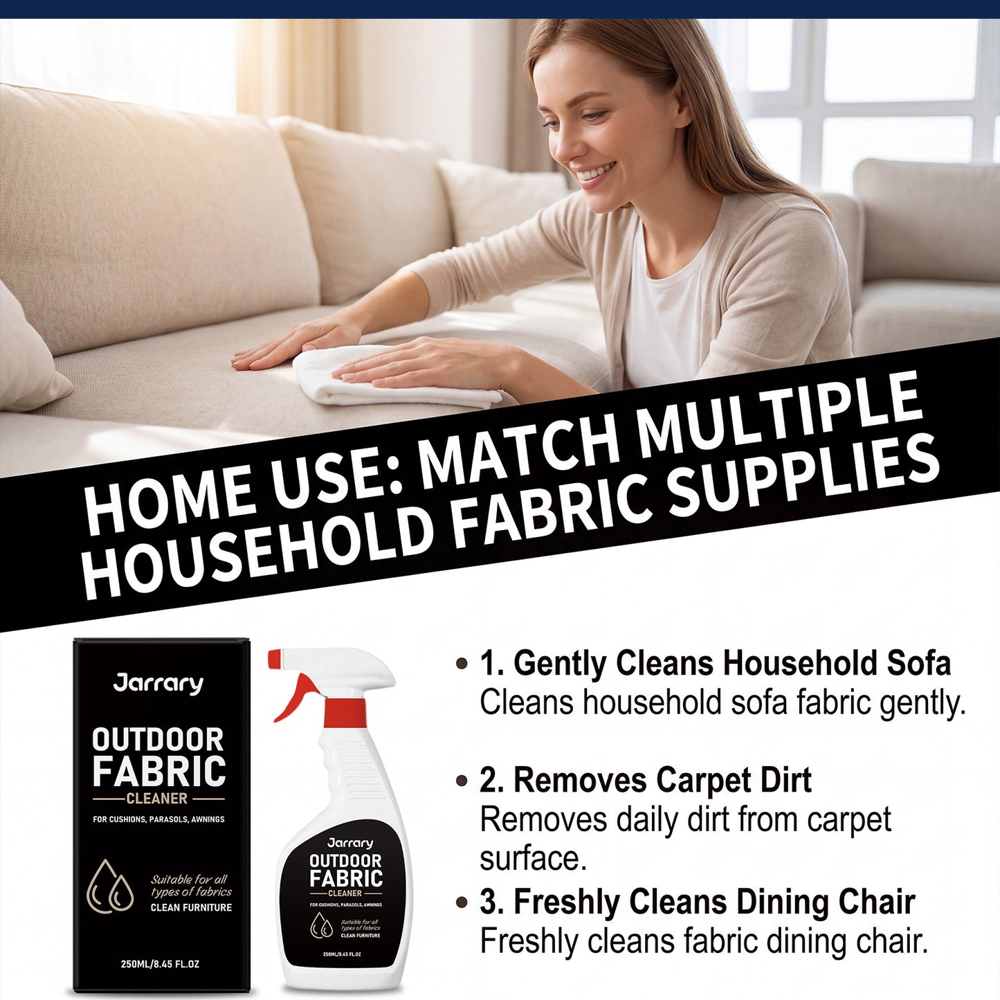 Cleaning Tools - Jarrary Outdoor Gentle Cleaning Cloth Fabric Cleaner