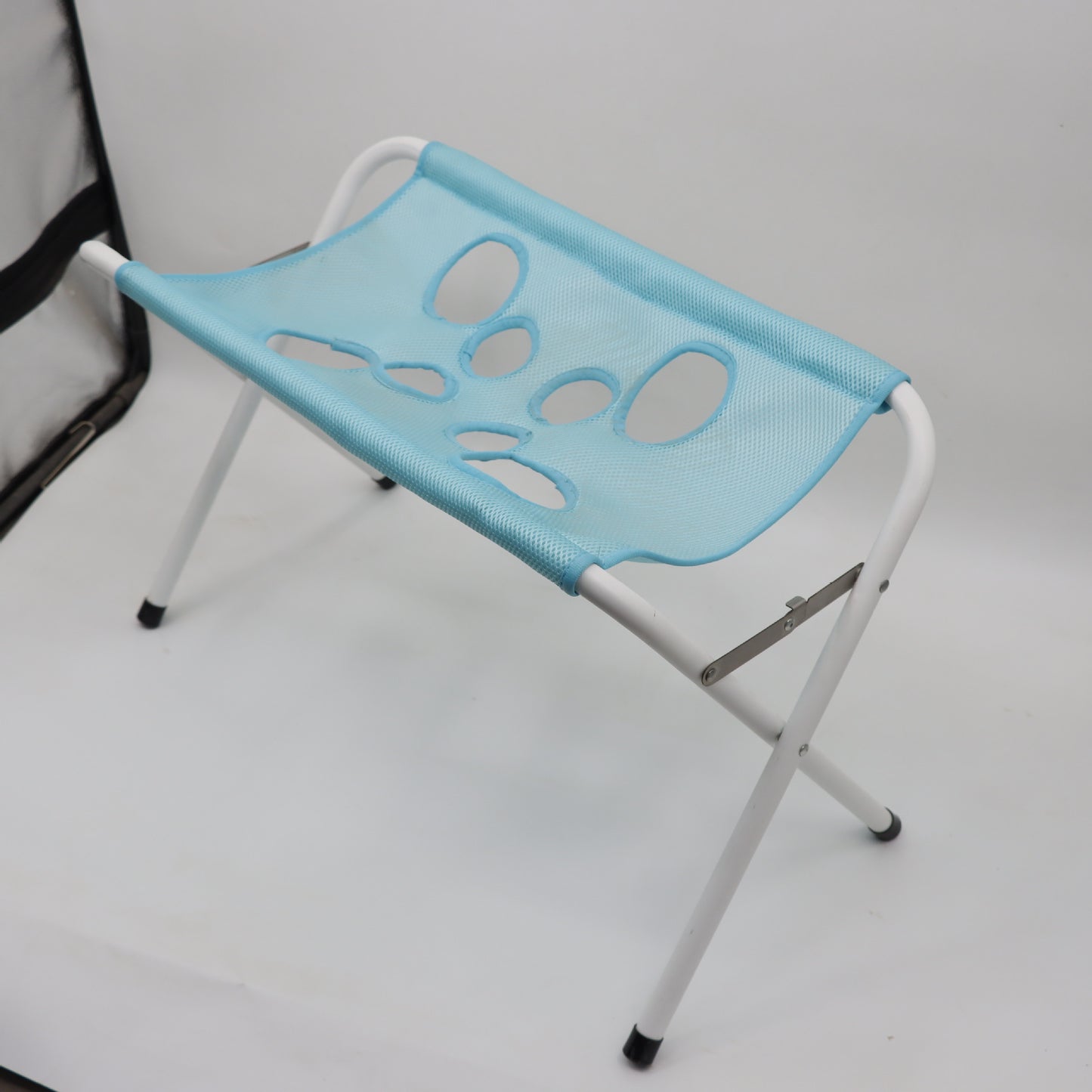 Pet Grooming Hammock With Foldable Iron Stand, Dog Bath Stand For Small Dogs And Cats, Mesh Grooming Table With Safety Strap For Nail Trimming