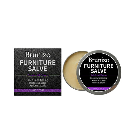 West Moon Furniture Brunizo Leather & Wood 2-in-1 Care Cream For Cleaning And Maintaining Leather And Wooden Furniture
