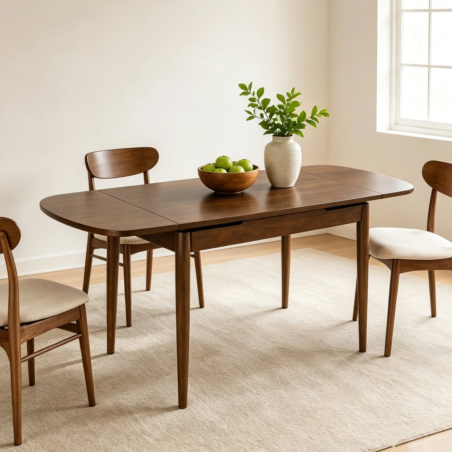 Kitchen Organizer - Solid Wood Extendable Dining Table Expandable