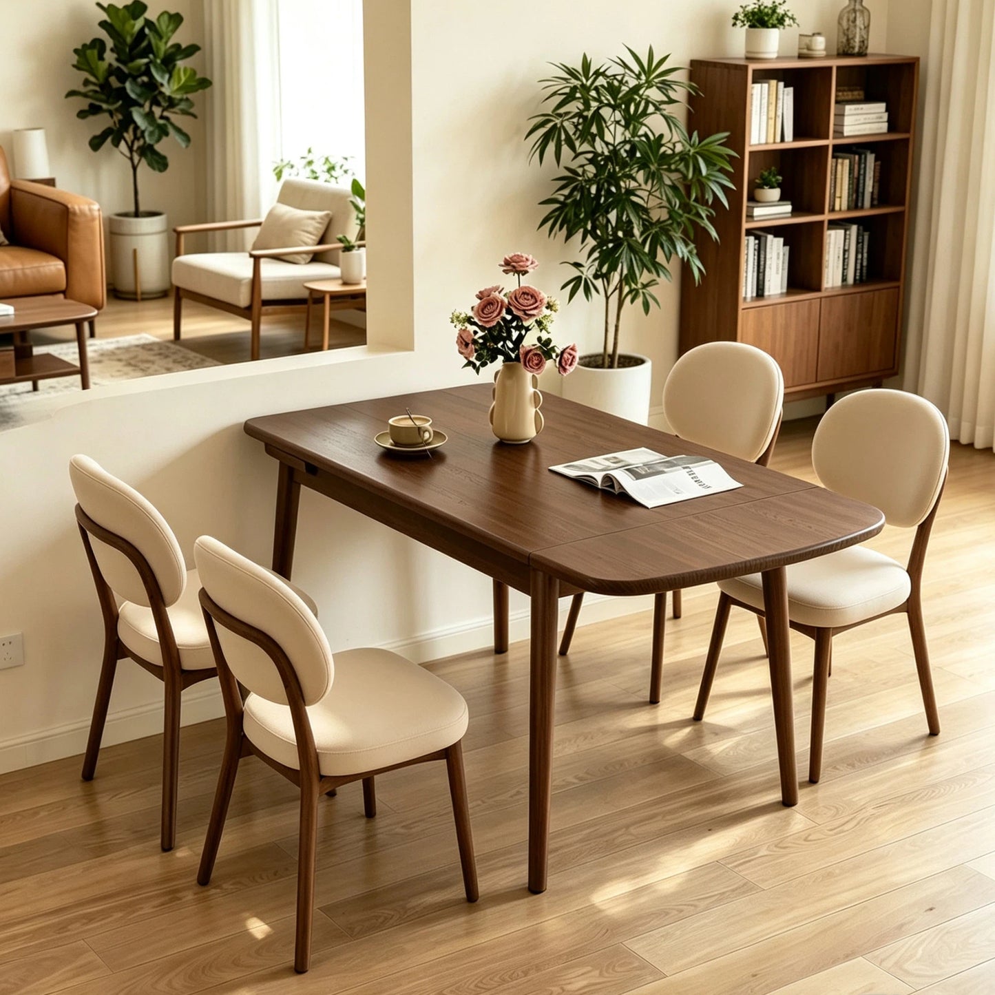 Kitchen Organizer - Solid Wood Extendable Dining Table Expandable