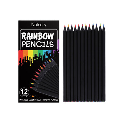 Noteory Rainbow Pencil Multi-Color Pencil For Drawing And Graffiti Art Supplies Gradient Color Hand Drawing Pen