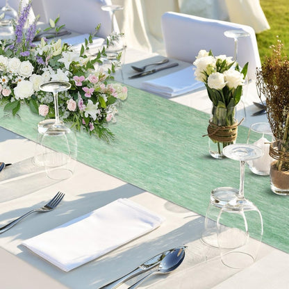 Pet Supplies - 1 Roll Of Table Runner, 30 Cm X 25 M, Eucalyptus Green
