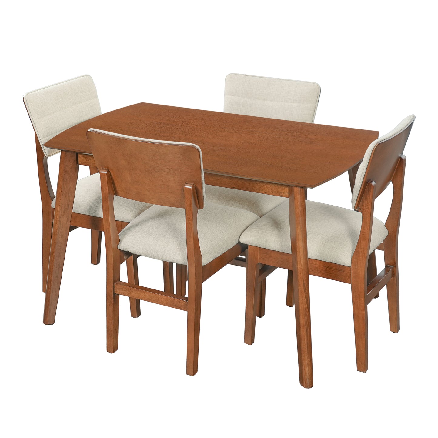 Kitchen Organizer - Farmhouse Dining Table Set for 4, Wood Kitchen