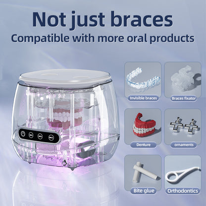 Cleaning Tools - Mini Ultrasonic Denture Cleaner With UV Light
