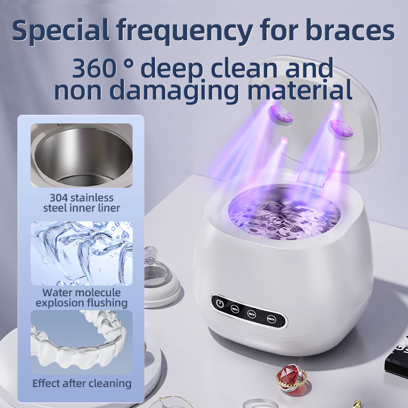 Cleaning Tools - Mini Ultrasonic Denture Cleaner With UV Light