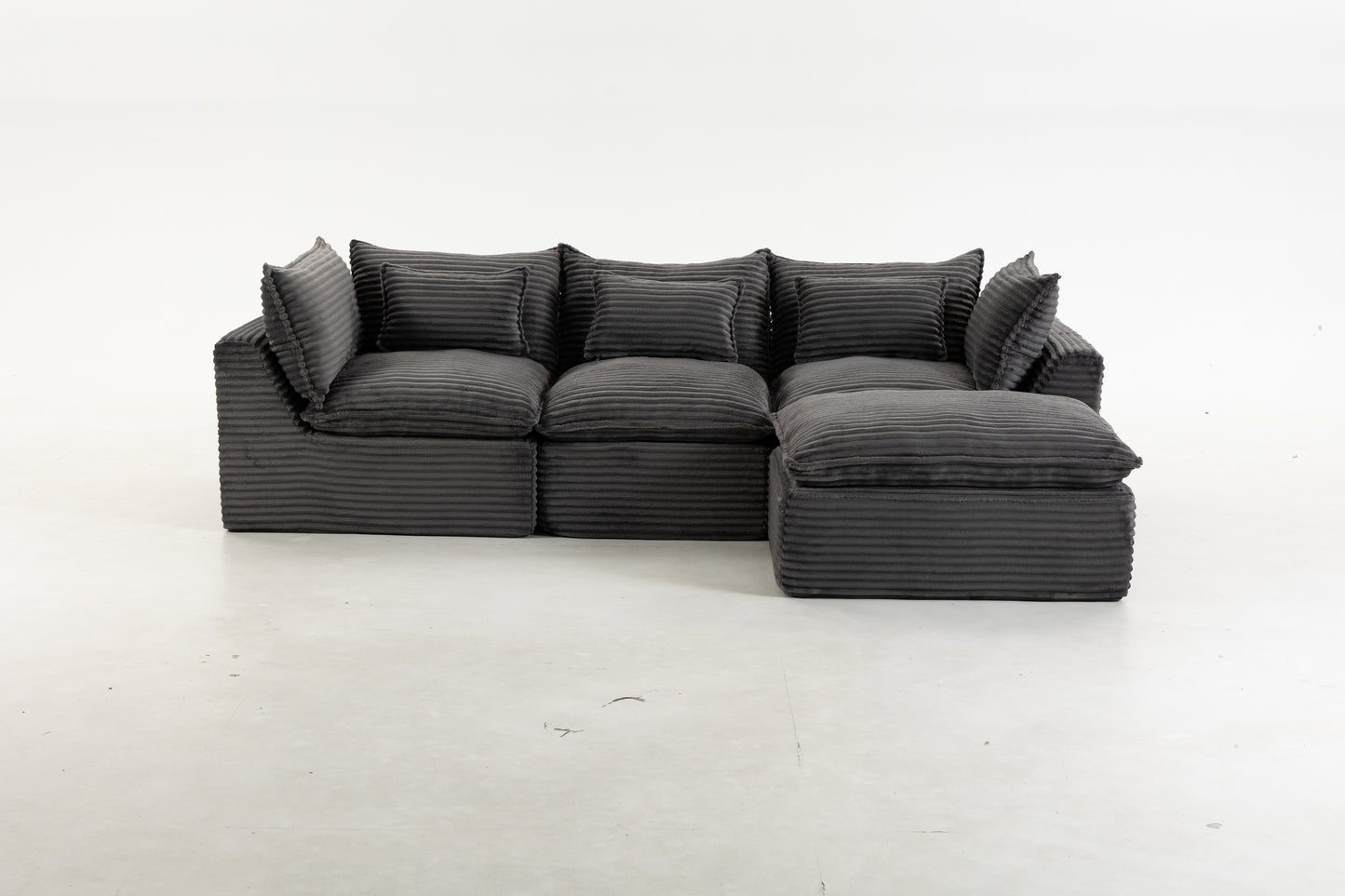 102.3" Width Cloud Couch Oversized Modular Sectional Sofa True Relax