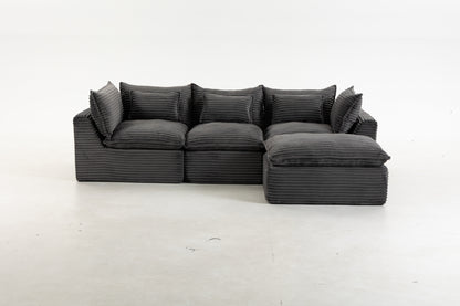 102.3" Width Cloud Couch Oversized Modular Sectional Sofa True Relax