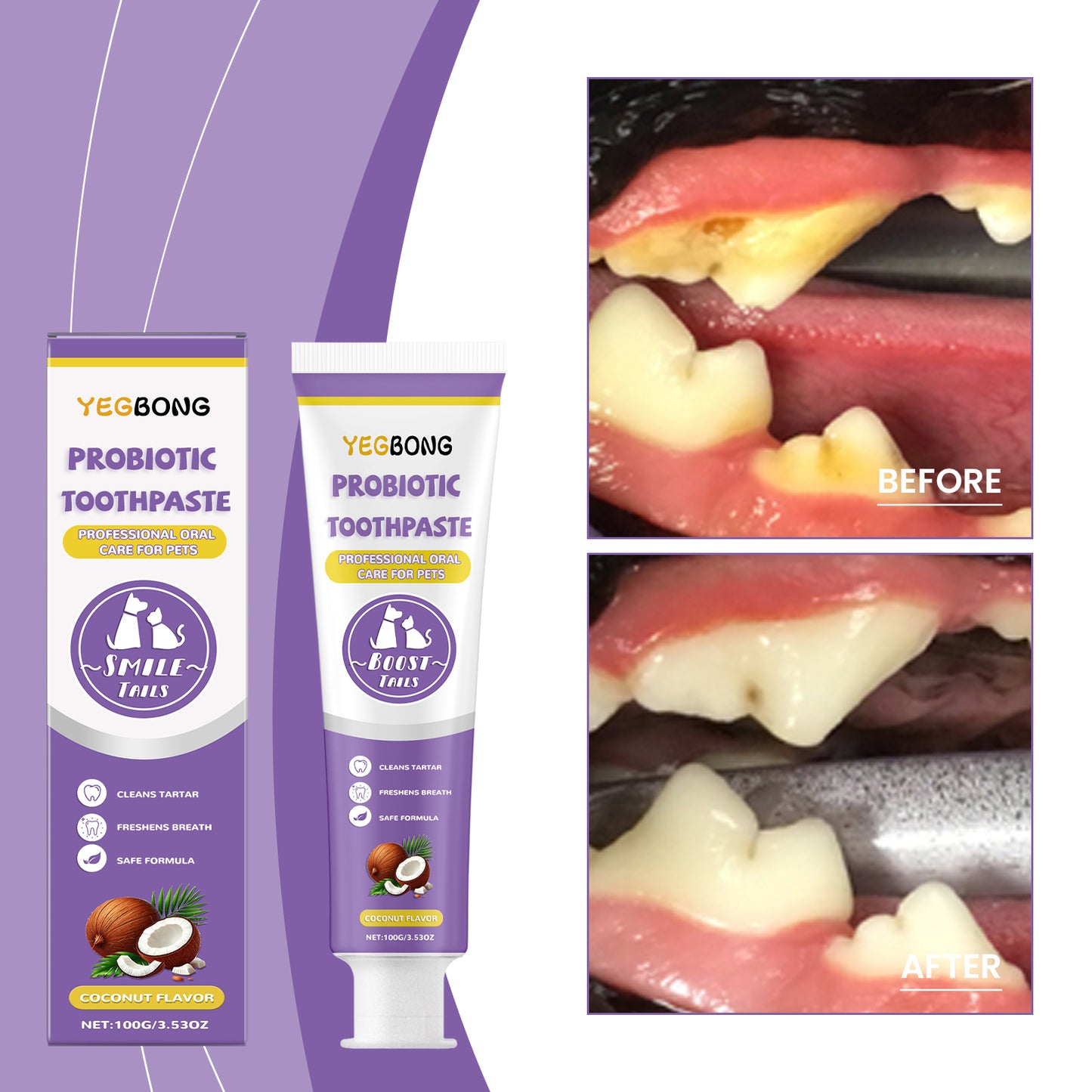 Pet Supplies - Pet Probiotic Toothpaste 1 0 0g-box