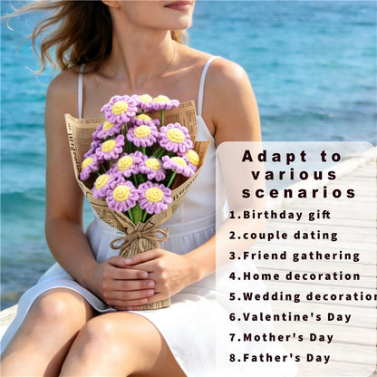 Smart Home Gadget - Handmade Crochet Lavender Purple Bouquet