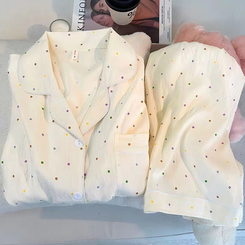 Smart Home Gadget - Striped Long-sleeved Pajamas Women's Long-pants