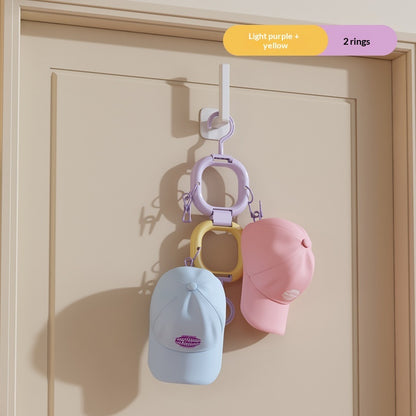 Hat Storage Clip For Behind The Door Multi-functional Bag Hanger For Home Use
