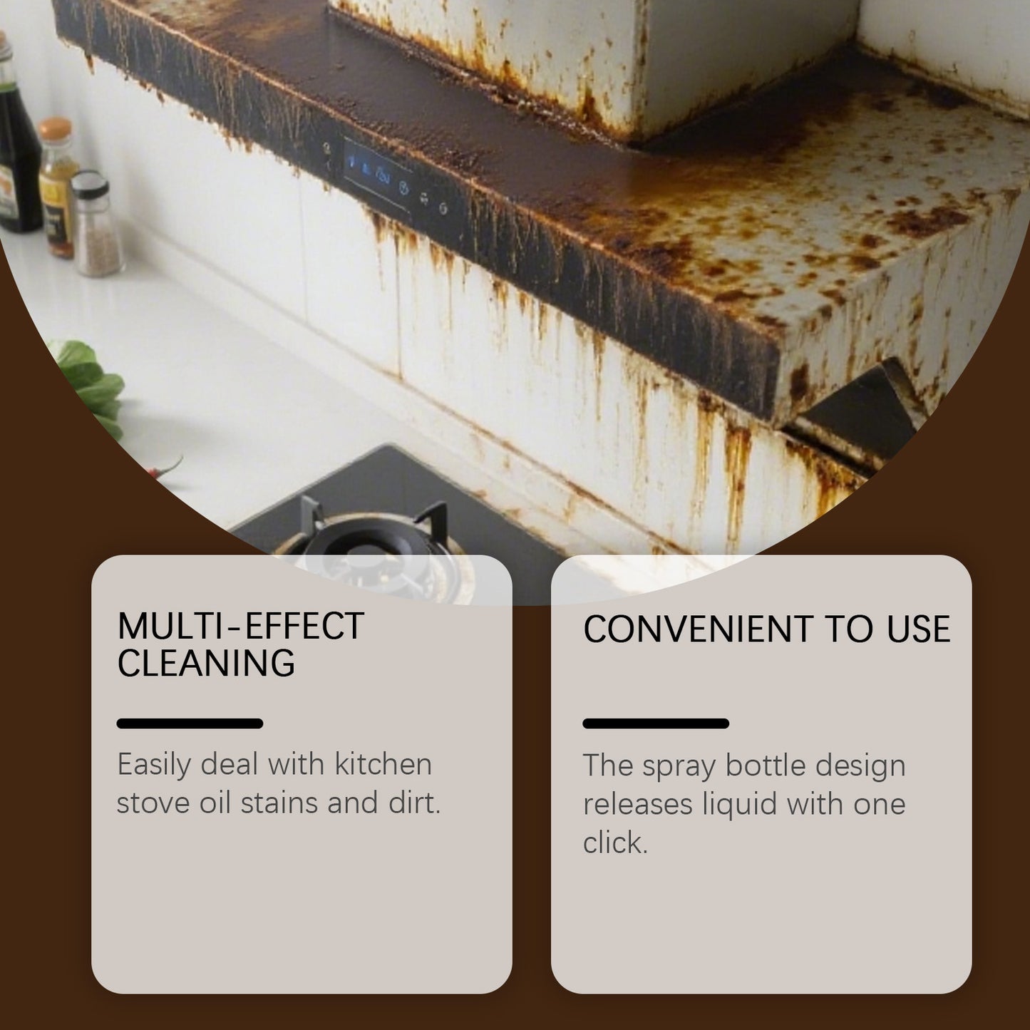 Kitchen Organizer - HOMEXA Kitchen Range Hood And Stovetop Degreaser