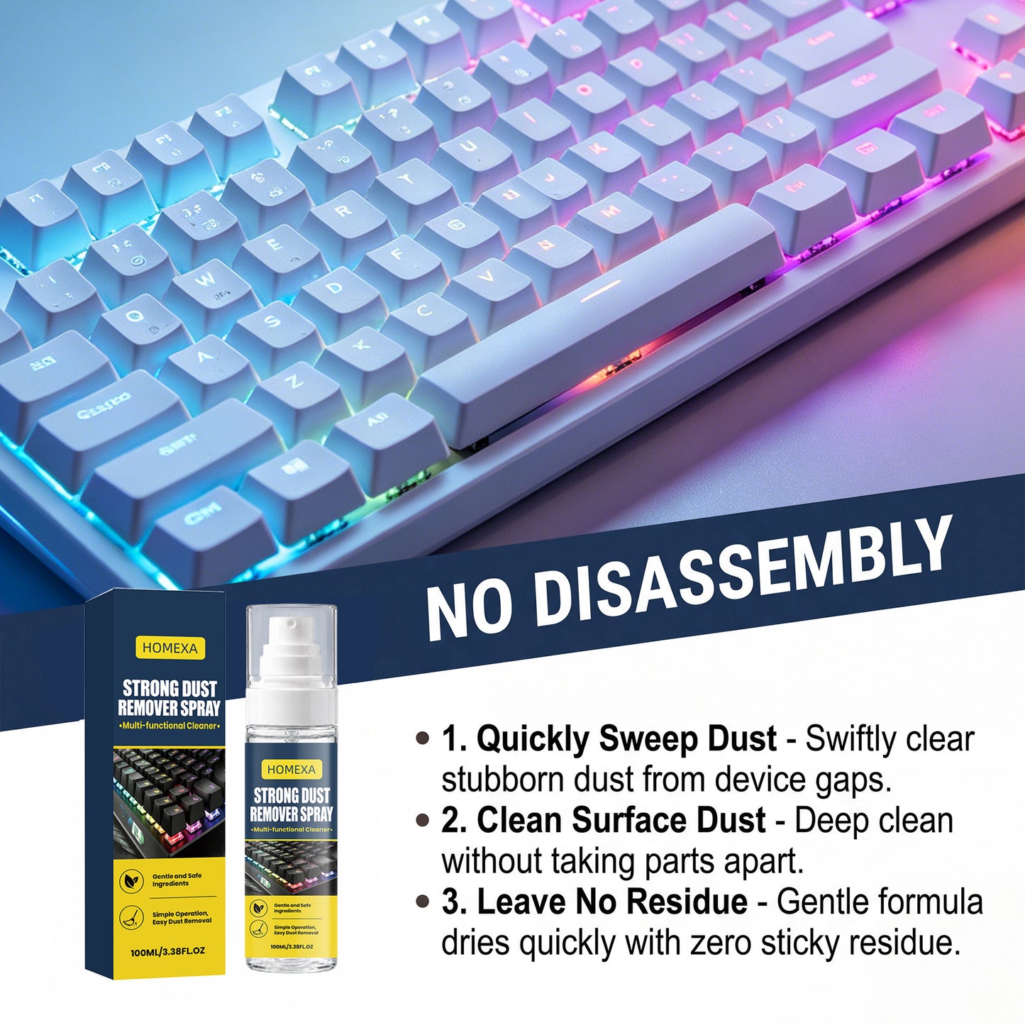 Cleaning Tools - HOMEXA Computer Keyboard Dust-Removal And Anti-Dust
