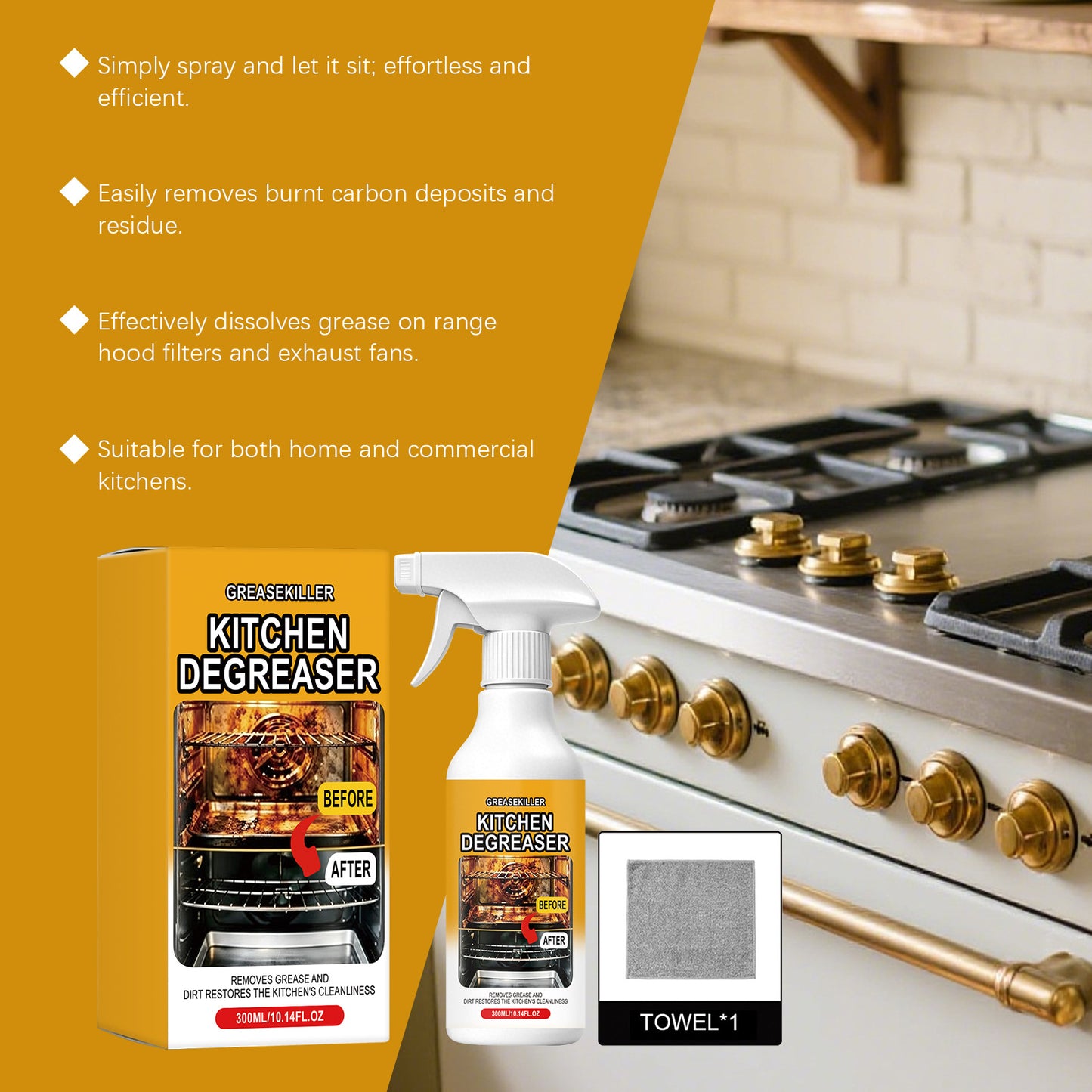 Kitchen Organizer - Kitchen Oil Cleaning Agent