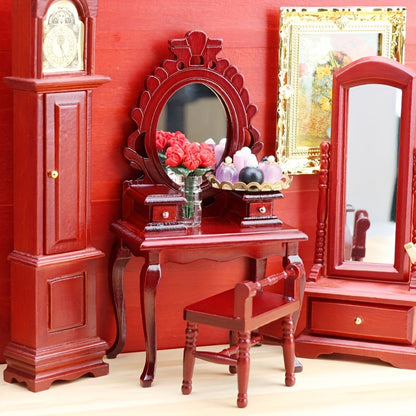 Dressing Table With Stool And Mirror Mini Furniture
