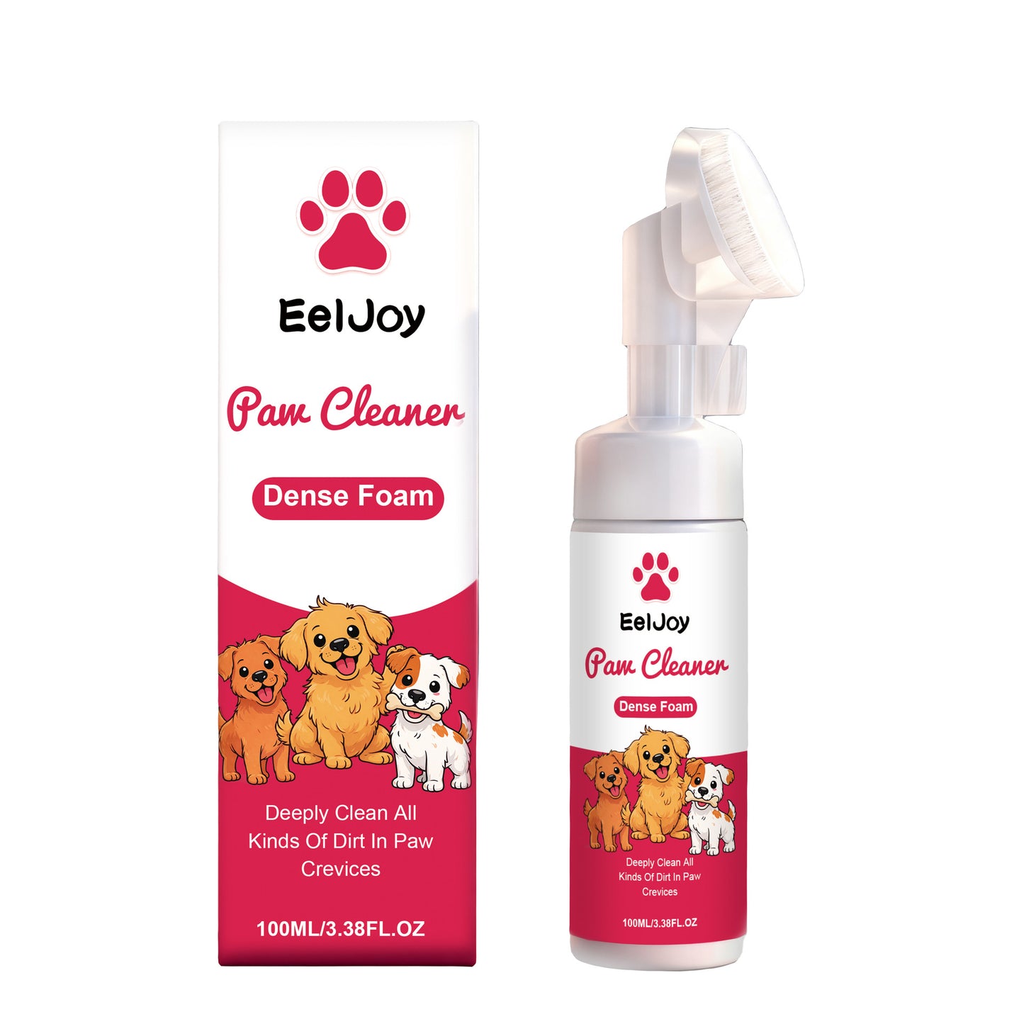 Eeljoy Pet Paw Cleaner, Rich In Fine Foam And Fresh Fragrance, Easily Completes Daily Cleaning