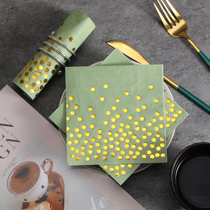 Pet Supplies - Amazon Hot Sale Disposable Party Paper Square Gold Dot
