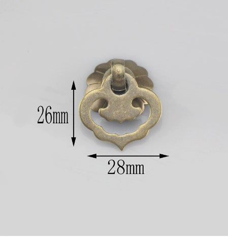 Furniture Cabinet Door Copper Fittings Auspicious Cloud And Fish