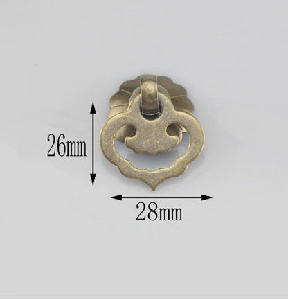 Furniture Cabinet Door Copper Fittings Auspicious Cloud And Fish