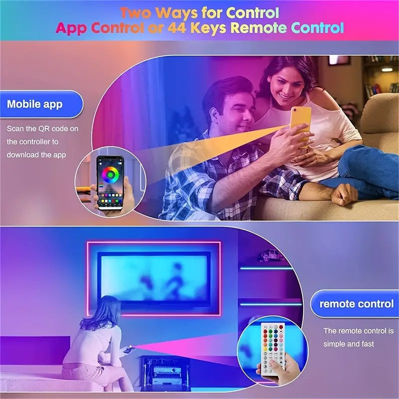 Smart Home Gadget - Bluetooth RGB Smart-Control LED Strip