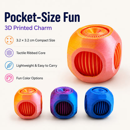 Home Decor - 3D Printed Rotating Decor Charm, Pocket Rotatable