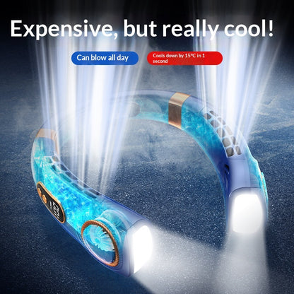 Ice-ceramic Cooling Smart Portable Neck-mounted Fansilent