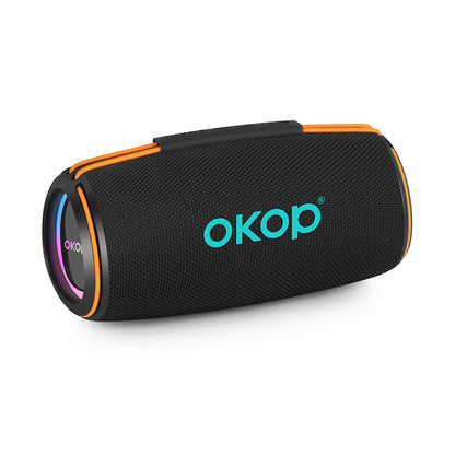 KP-810 Model Portable Bluetooth Speaker With RGB Colorful Lights Heavy Bass Card Slot And Desktop Home Use