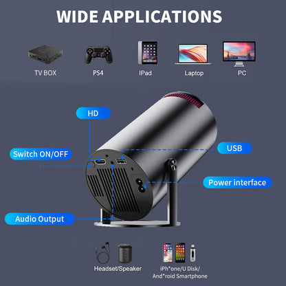 Smart Home Gadget - Portable Home Theater Projector, Mini Projector
