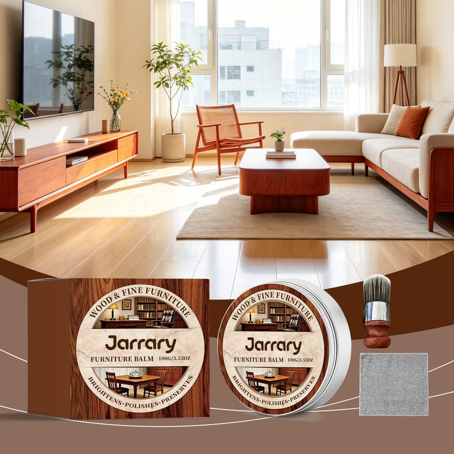 Furniture Polishing Paste Wooden Furniture Gentle Cleaning Dirt
