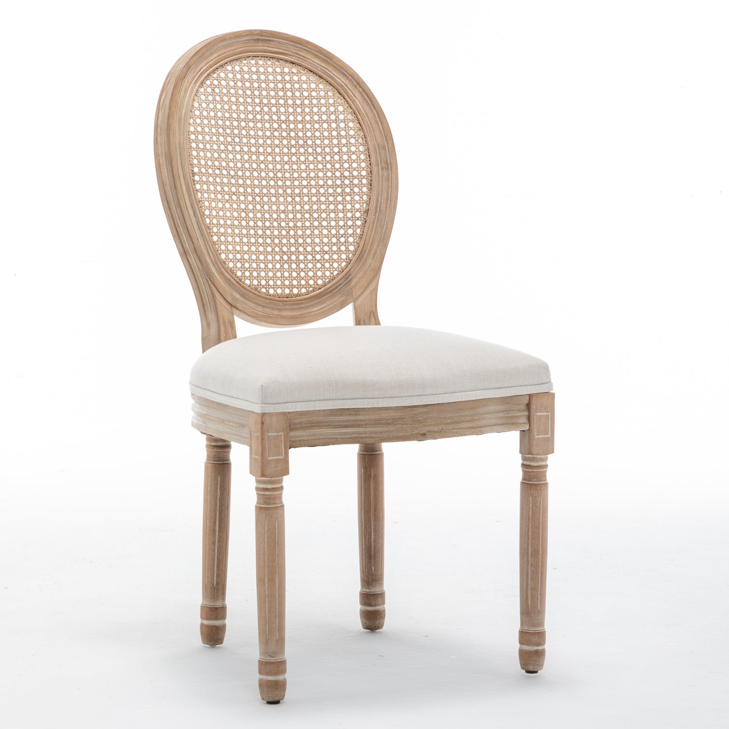 Kitchen Organizer - Farmhouse Solid Wood Frame Dining Chairs with