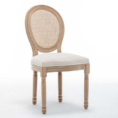 Kitchen Organizer - Farmhouse Solid Wood Frame Dining Chairs with
