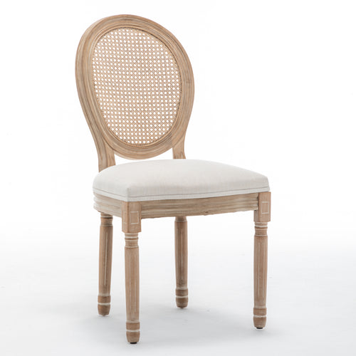 Kitchen Organizer - Farmhouse Solid Wood Frame Dining Chairs with