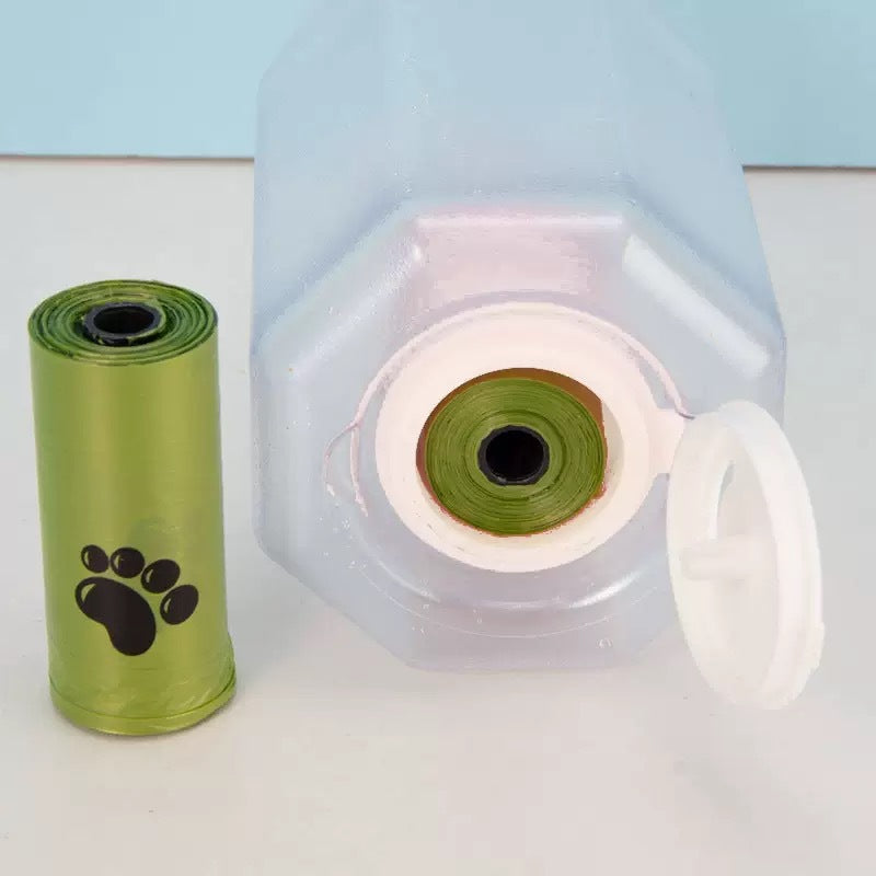 Pet Portable Water Bottle Foldable Outdoor Feeder