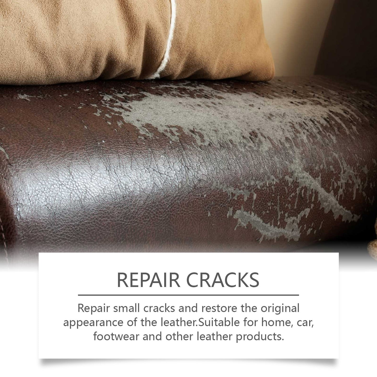 Jakehoe Leather Care Kit For Furniture, Sofas, Seats, Car Interiors, Leather Cleaning, Refurbishing, And Repairing Cream
