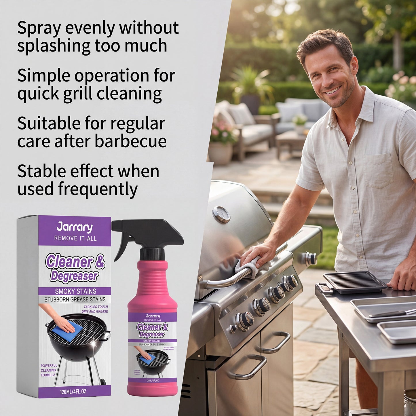 Cleaning Tools - Barbecue Stove Degreasing Spray Frying Pan