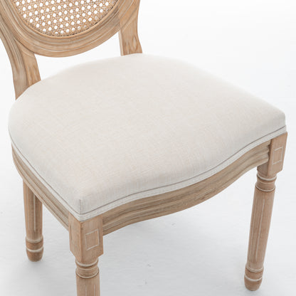 Kitchen Organizer - Farmhouse Solid Wood Frame Dining Chairs with