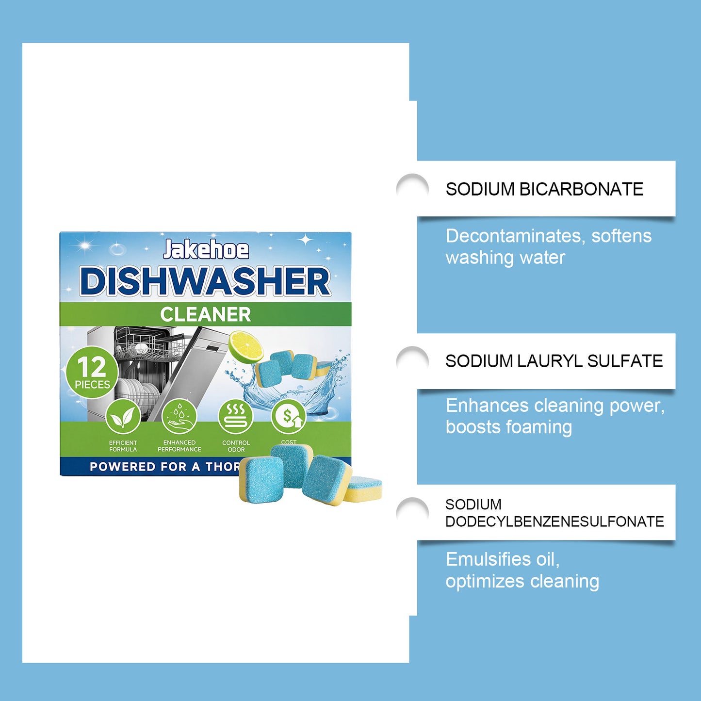 Cleaning Tools - Jakehoe Dishwasher Cleaning Tablets Are Gentle And