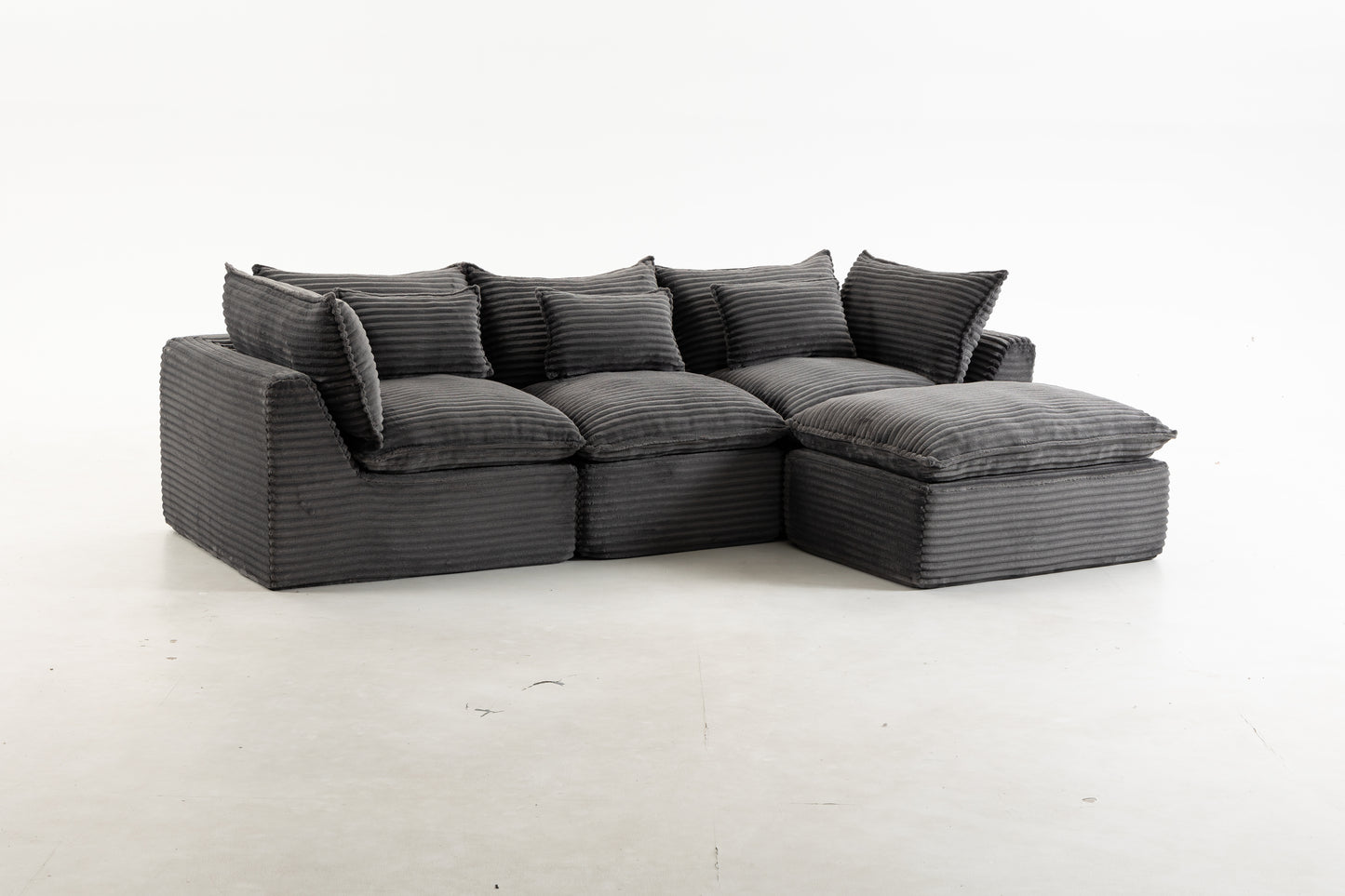102.3" Width Cloud Couch Oversized Modular Sectional Sofa True Relax