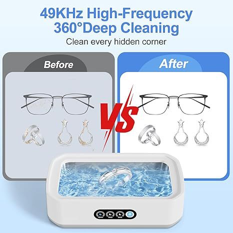 Cleaning Tools - 49KHz Household Ultrasonic Cleaner, Portable
