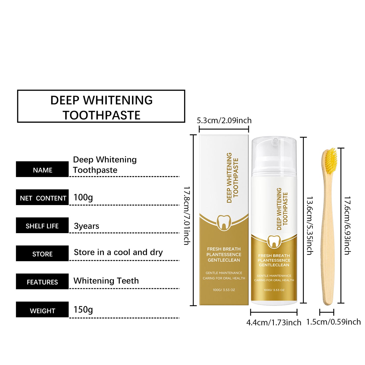 Cleaning Tools - Deep Cleaning Toothpaste 1 00g 1box