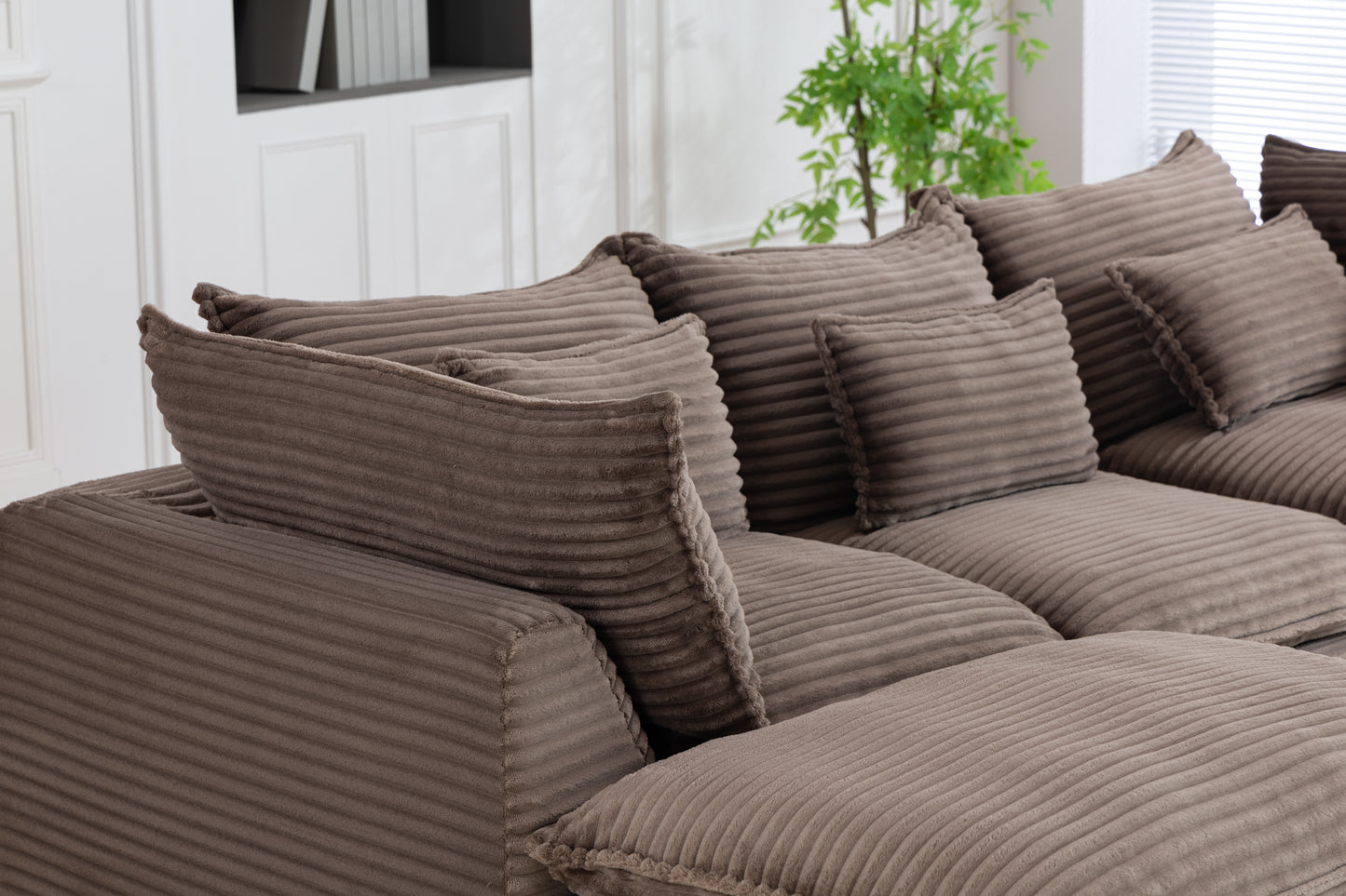 102.3" Width Cloud Couch Oversized Modular Sectional Sofa True Relax