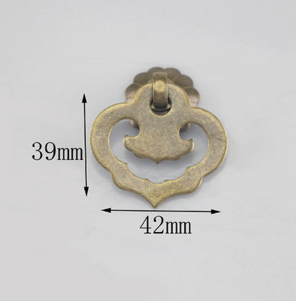 Furniture Cabinet Door Copper Fittings Auspicious Cloud And Fish