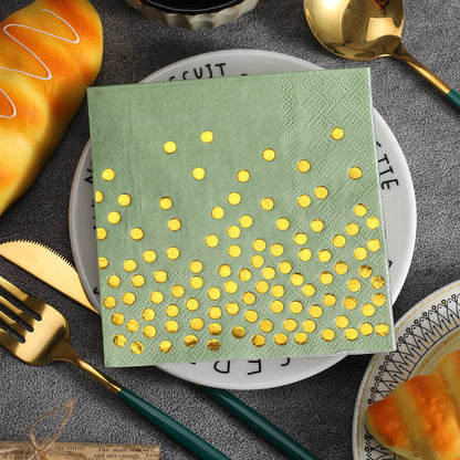 Pet Supplies - Amazon Hot Sale Disposable Party Paper Square Gold Dot