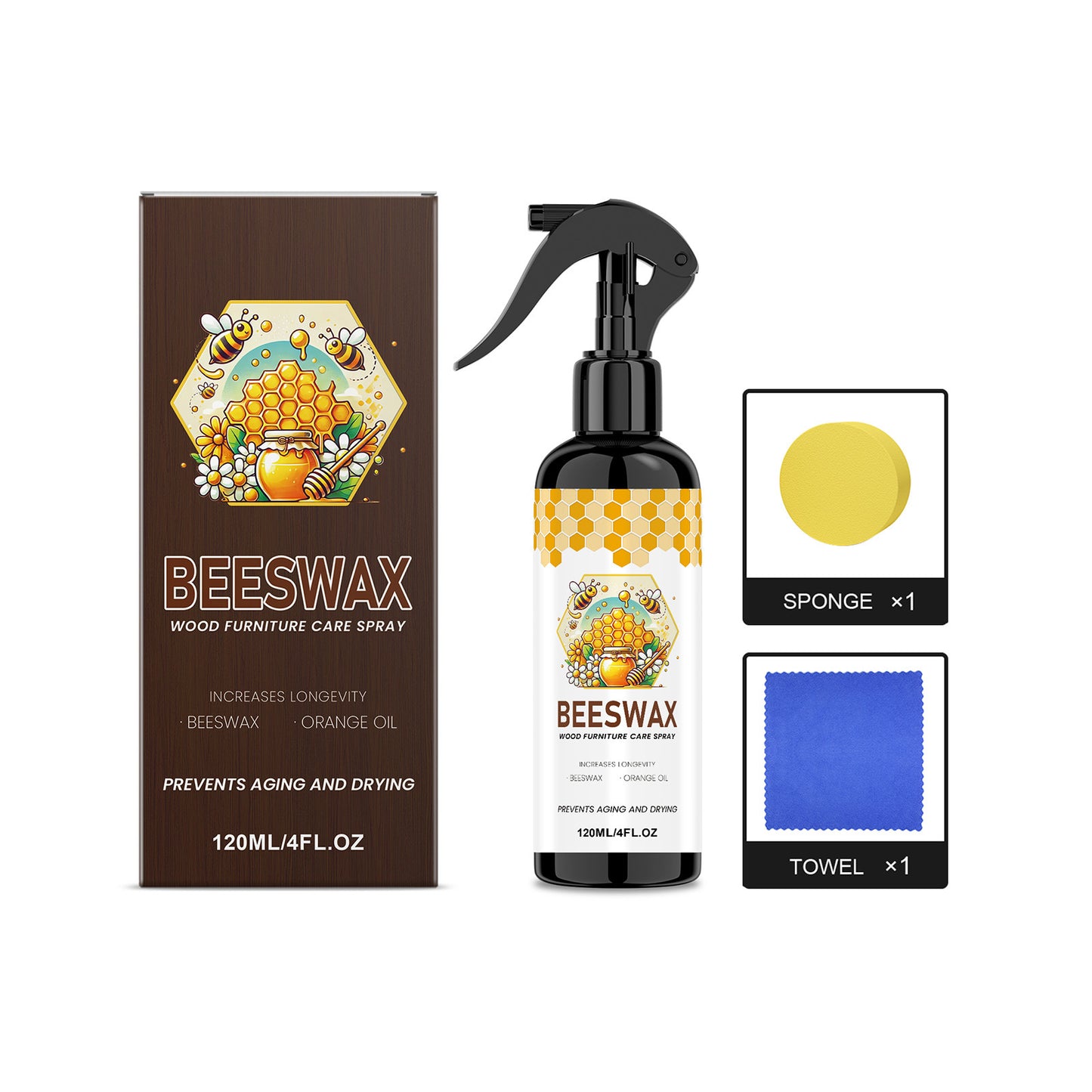 Beeswax Wood Furniture Polish Improves Minor Scratches And Gently Protects The Shine Of The Wood Surface.