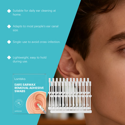 Laniska Ear Cleaning Care Stick, A Cleaning Tool For Removing Ear Dirt And Odor, For Daily Home Care