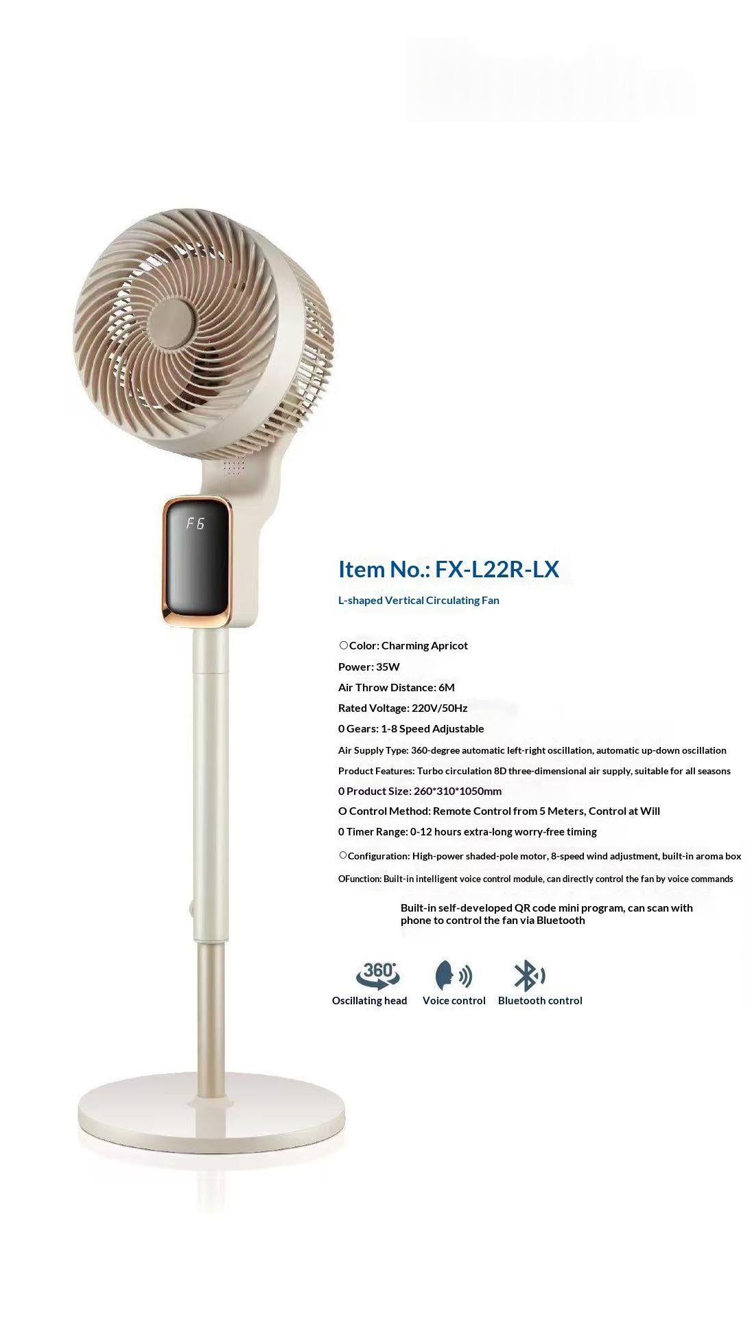 Home Silent Inverter Vertical Floor Fan