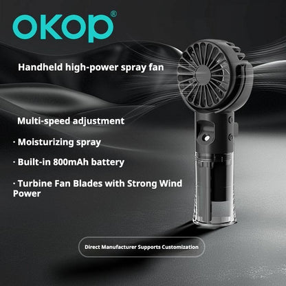 Smart Home Gadget - KP-F04 Handheld Mini Misting Fan Compact Portable