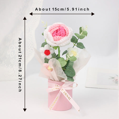 Smart Home Gadget - Handmade Crochet Flower Bouquet, Assorted