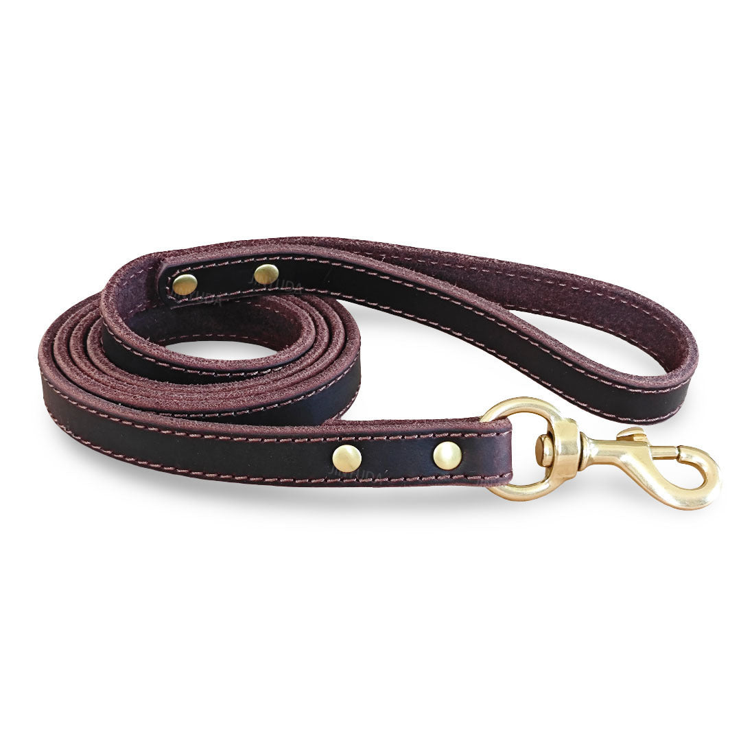 Pet Supplies - Pet Rope Dog Leash Genuine Full-grain Leather Rope